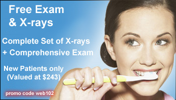 Free exams and x-rays